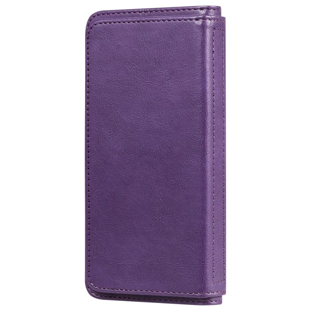 10-slot wallet case for Samsung Galaxy S22 - Purple