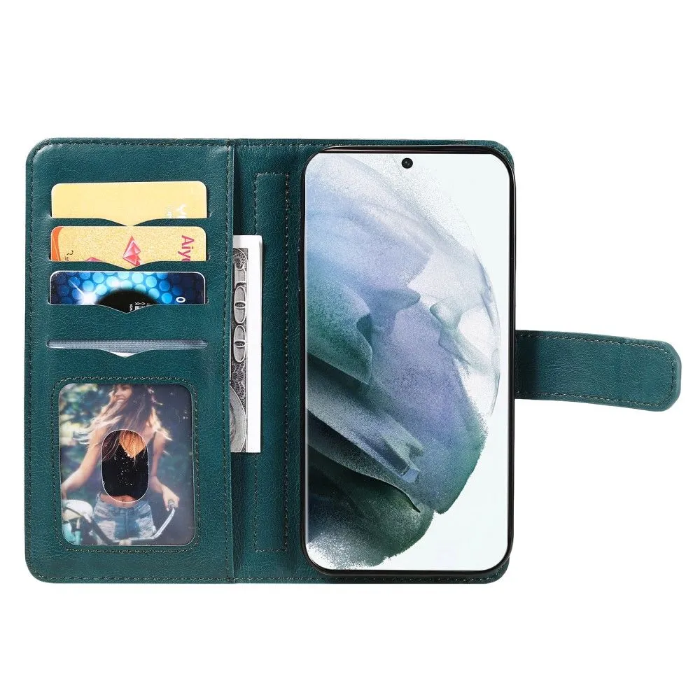 10-slot wallet case for Samsung Galaxy S22 Ultra - Blackish Green