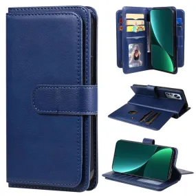 10-slot wallet case for Xiaomi 12 Pro - Dark Blue