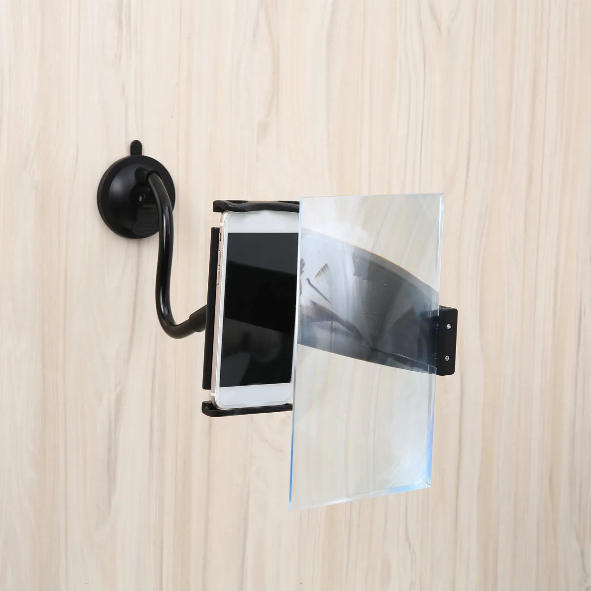 12'' Folding Mobile Phone Screen Magnifier Suction Cup 3D HD Screen Amplifier Stand Bracket