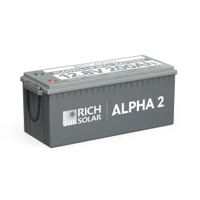 12V 200Ah LiFePO4 Lithium Iron Phosphate Battery w/ Internal Heating and Bluetooth Function