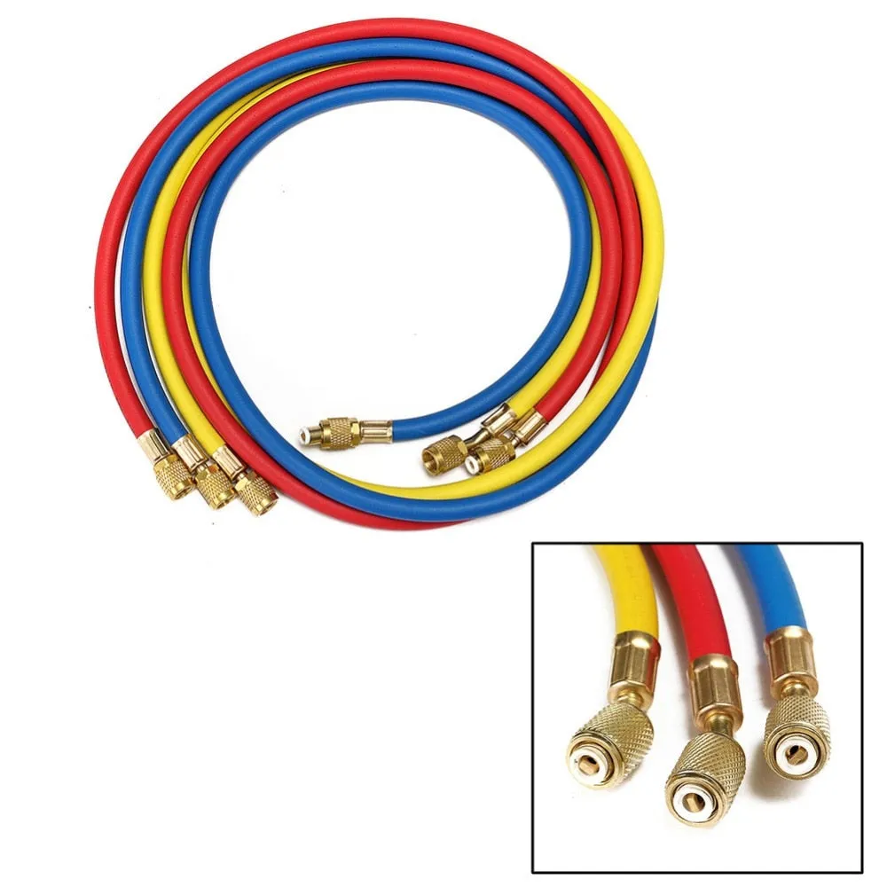 1.5m Refrigeration Charging Hoses Car Air Conditioning R134a HVAC 5FT Car Accessories R12 R22 R134 R404 R502 Refrigerant