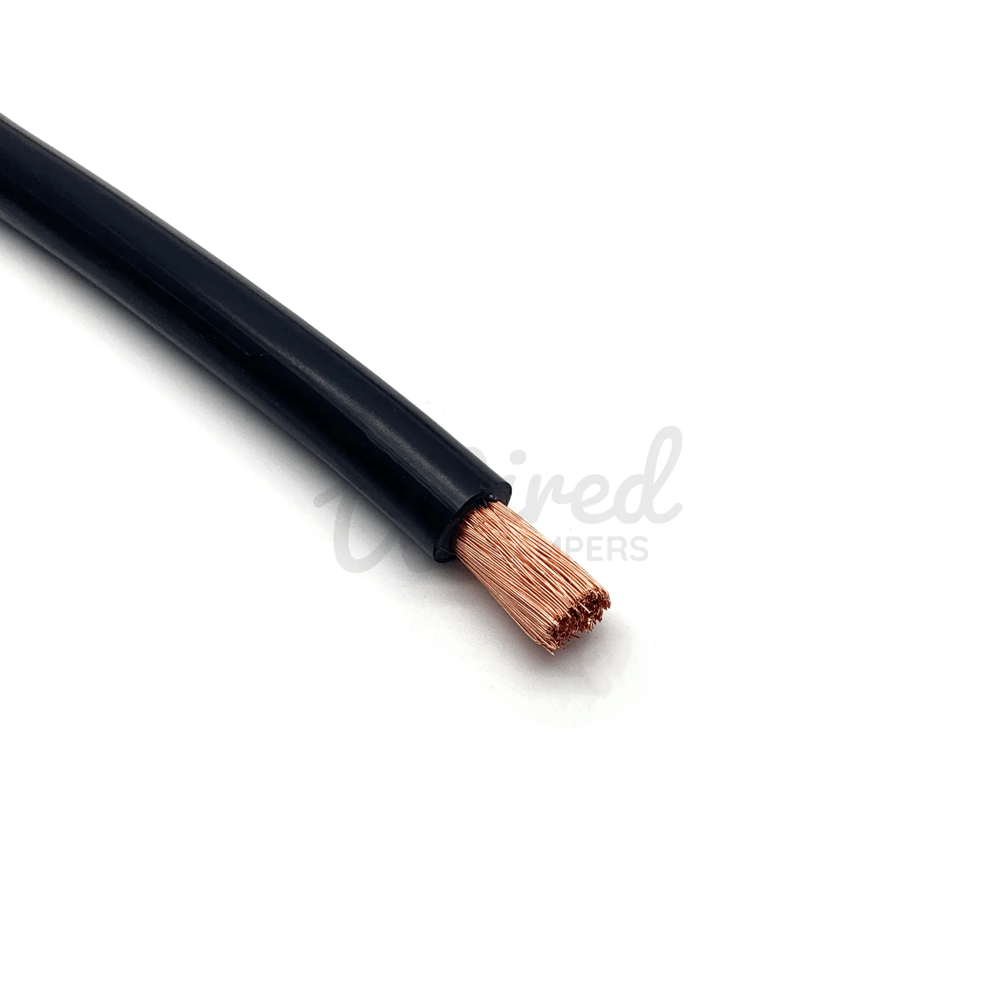 1M/3M/5M/10M - 10mm² 70A Hi-Flex Battery/Welding/Inverter Flexible Cable - Black Negative