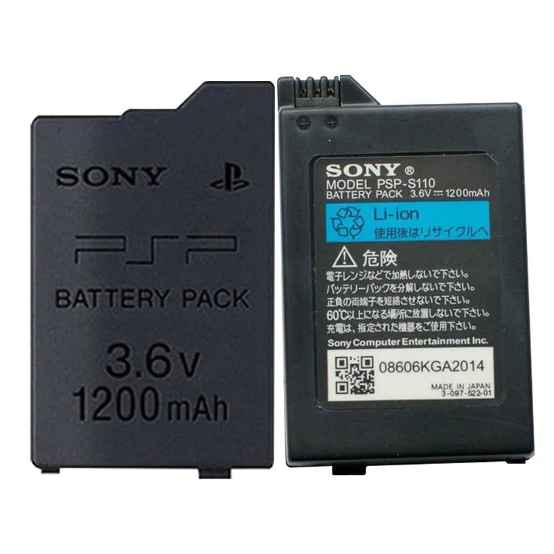 1PCS 3.6V 1200mAh Lithium Ion Rechargeable Battery Pack for Sony PSP 2000/3000 PSP-S110 Console Gamepad Replacement batteries