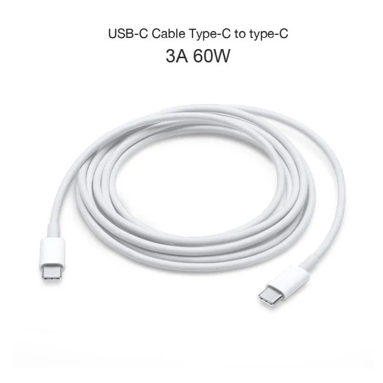 2-in-1 USB-C Travel Charger with 3A PD Fast Charge Cable Set (2m)