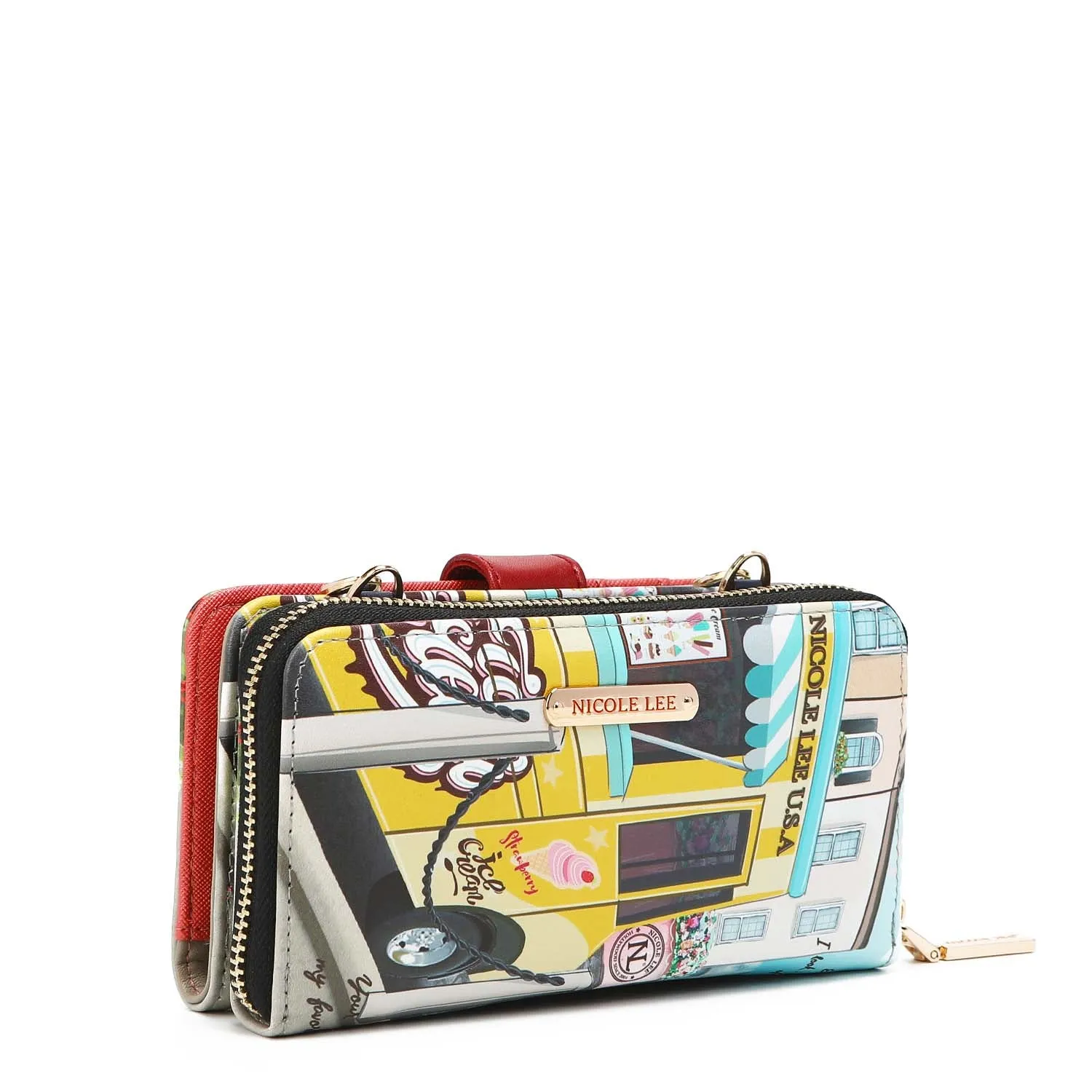 2 PIECE PHONE CASE CROSSBODY WALLET