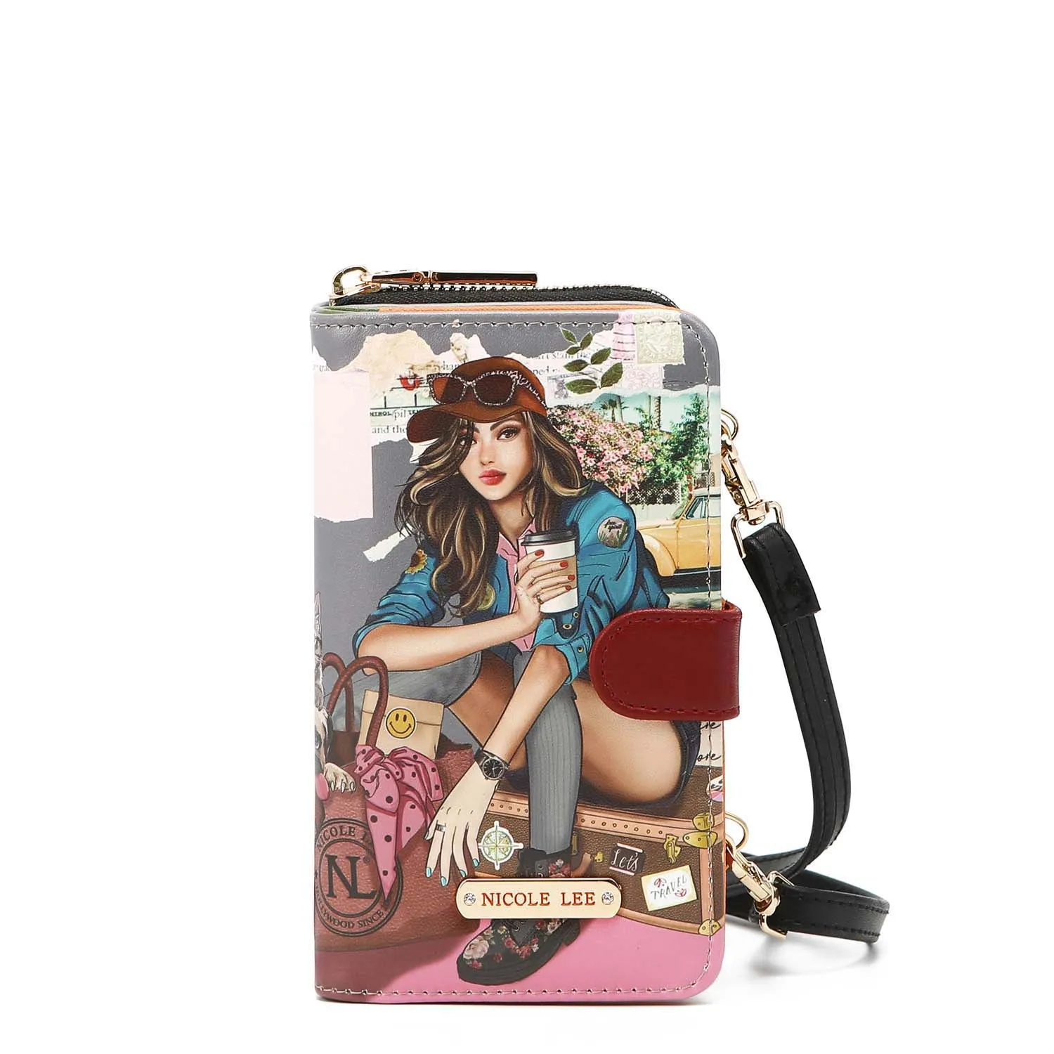 2 PIECE PHONE CASE CROSSBODY WALLET