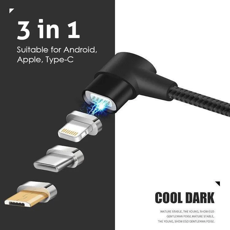 2.1A Magnetic Charging Cable For Hassle-Free Charging And Transfer