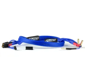 2S Balance Charge Lead XT60 Charger to 4/5mm Bullet, Blue