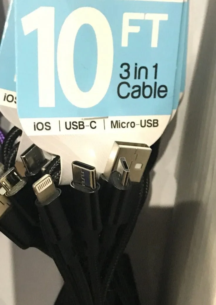 3-in-1 Cable and Charger