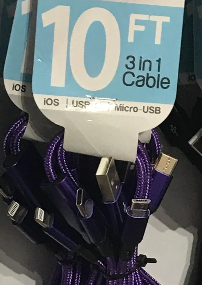 3-in-1 Cable and Charger