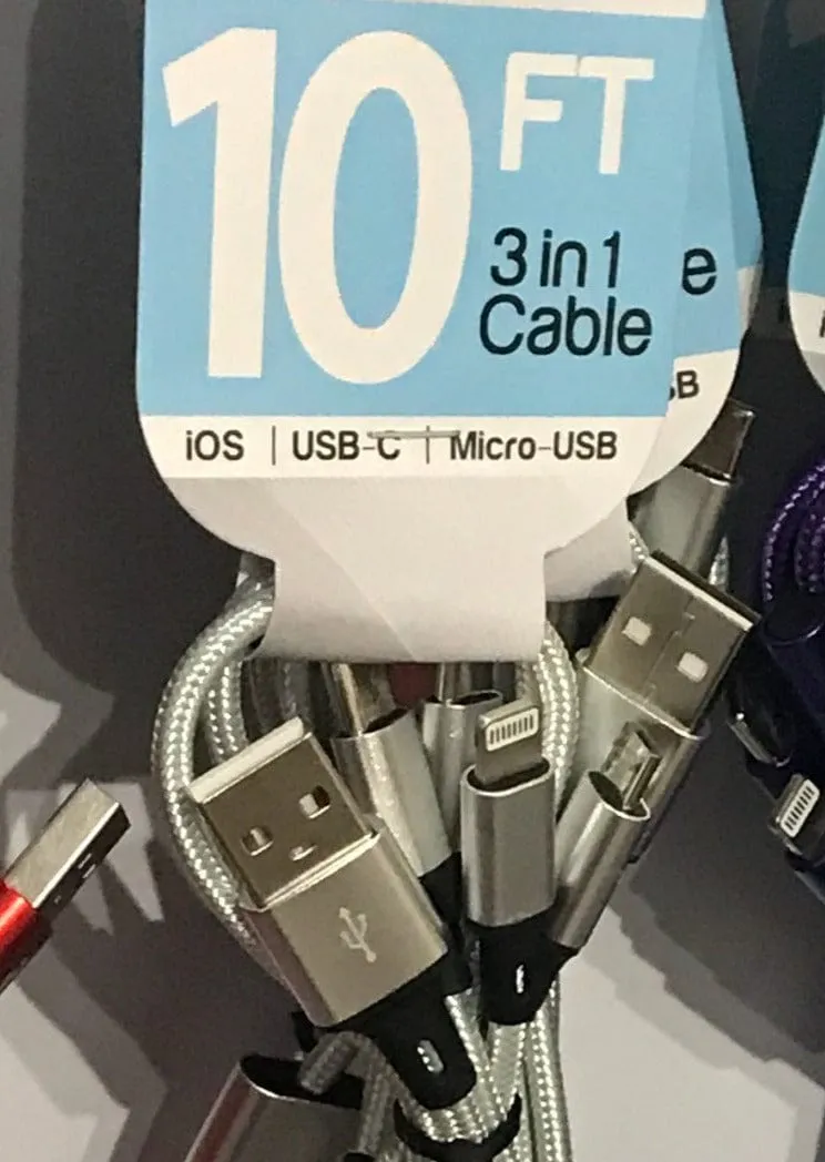 3-in-1 Cable and Charger