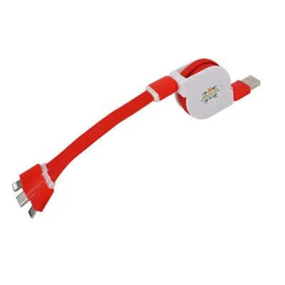 3 in 1 Retractable Cable with Type C