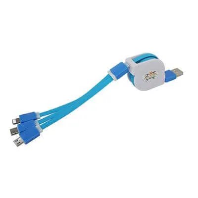 3 in 1 Retractable Cable with Type C