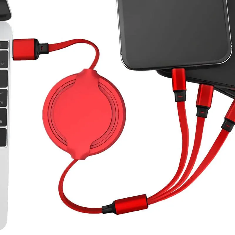 3 in 1 Retractable USB Cable