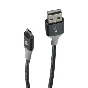 360 Electrical Habitat 4 FT Micro-USB to USB-A Braided Charge Cable - Charcoal