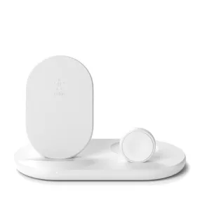 3In1 Wireles Pad/Stand/Aplwatch Wht