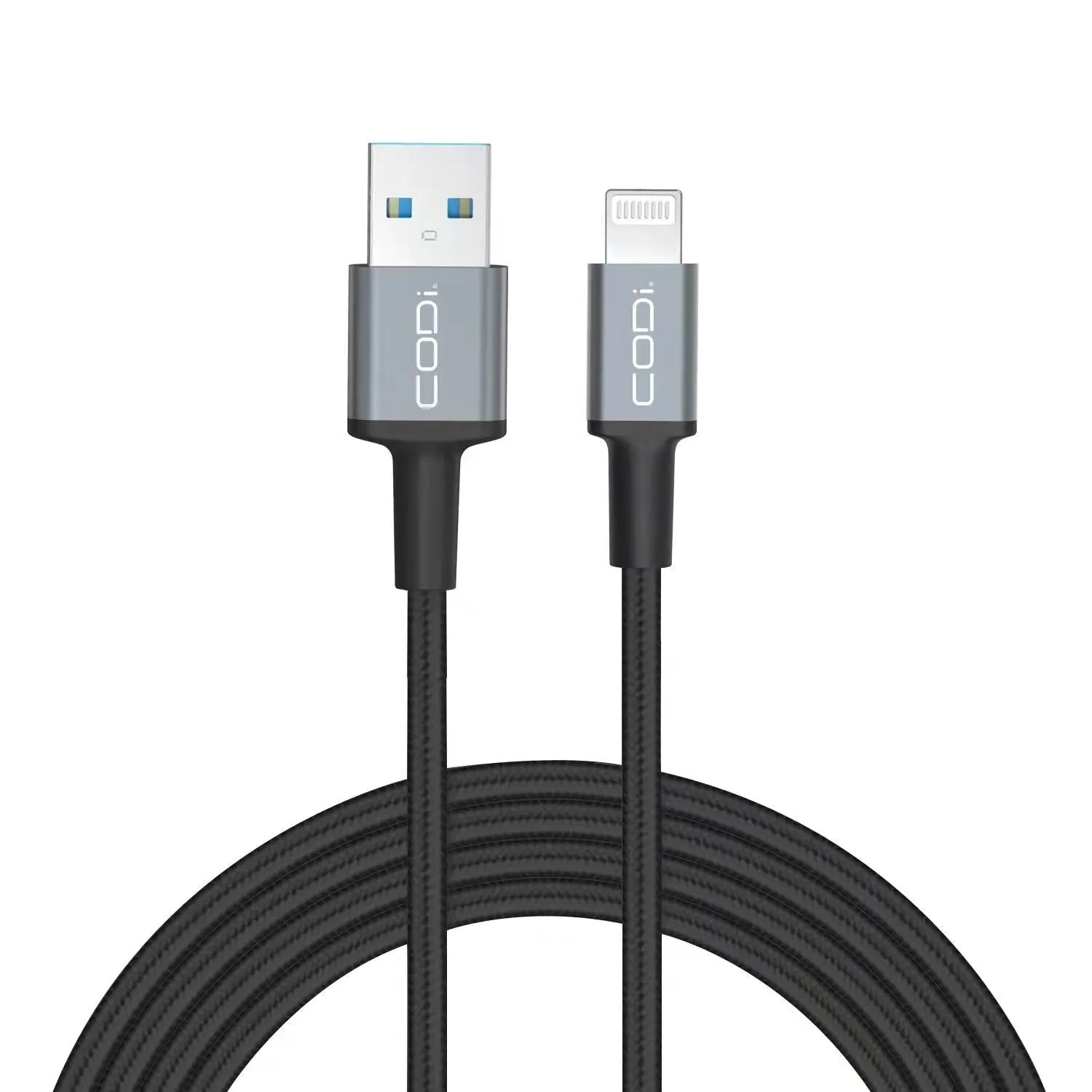 6' Braided Nylon USB-A to MFI Lightning Charge & Sync Cable*