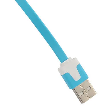 8 Pin Colorful Charge and Data Flat Cable for iPhone 6 iPhone 6 Plus iPhone 5, iPad Mini,iPad4,iPod(200cm-Length)