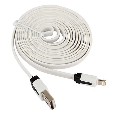 8 Pin Colorful Charge and Data Flat Cable for iPhone 6 iPhone 6 Plus iPhone 5, iPad Mini,iPad4,iPod(200cm-Length)