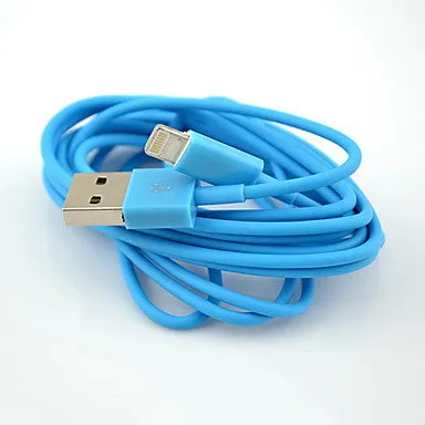 8Pin Colorful Charge and Data Cable for iPhone 6 iPhone 6 Plus iPhone 5,iPadMini,iPad4,iPod(200cm-Length)