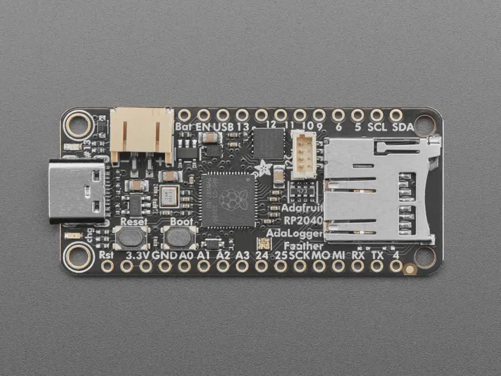 Adafruit Feather RP2040 Adalogger - 8MB Flash with microSD Card