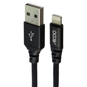 Aicoo (3.3-Ft/1m) Braided Lightning 8-Pin to Charge/Sync Cable - Black