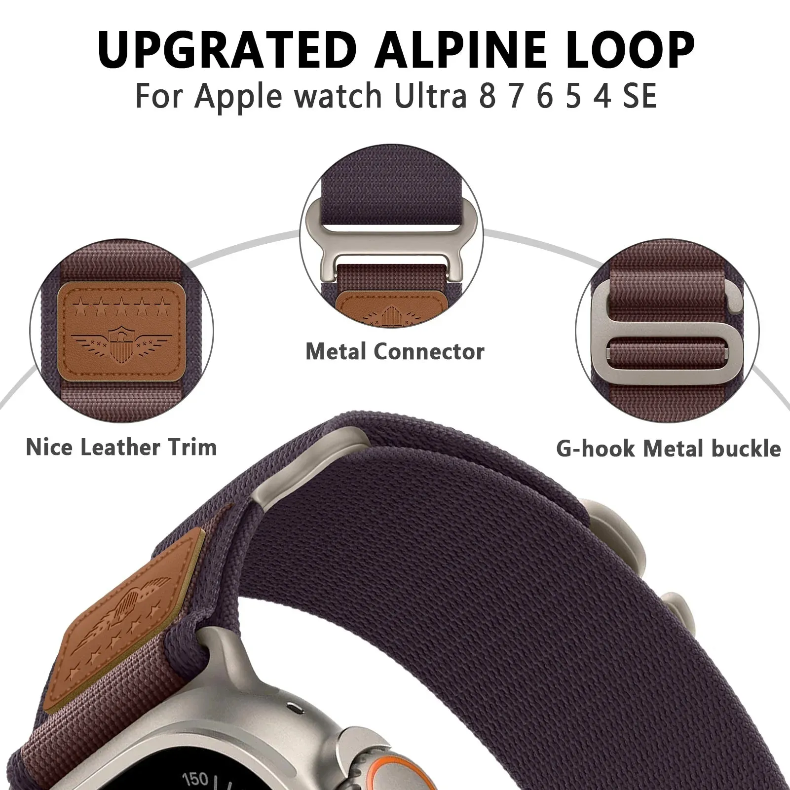 Alpine Loop Nylon Band for Apple Watch