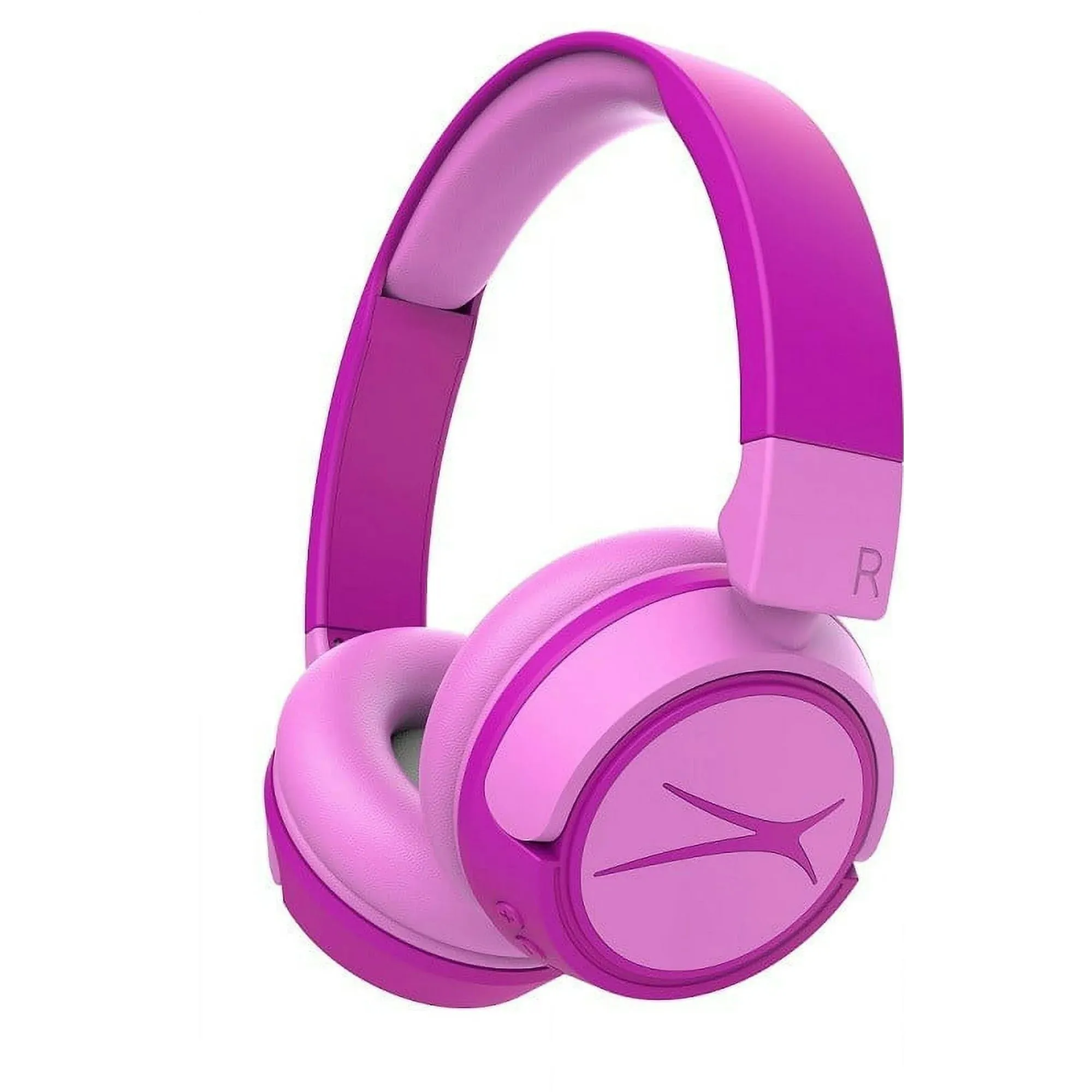 Altec Lansing 2-in-1 Kid Safe Wired & Wireless On-Ear Headphone, Princess Pink