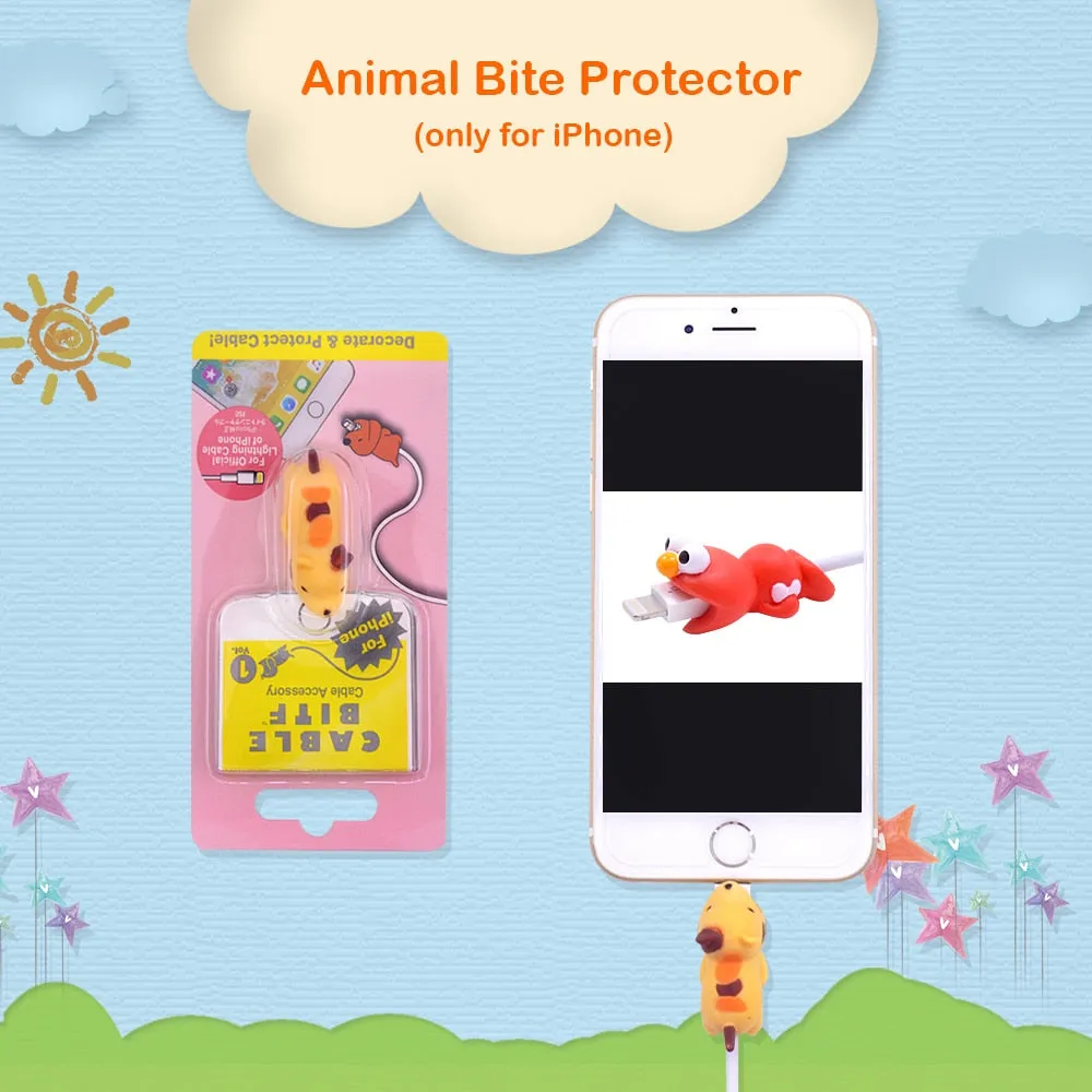 Animal Cable Protector for iPhone USB Charging Cord Protector