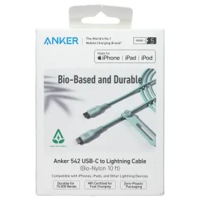 Anker 542 USB-C to 8-Pin Lightning Cable (Bio-Nylon 10ft) - Green