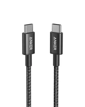 Anker Nylon Cable 322 USB-C to USB-C - 3.3ft - 60W - Black