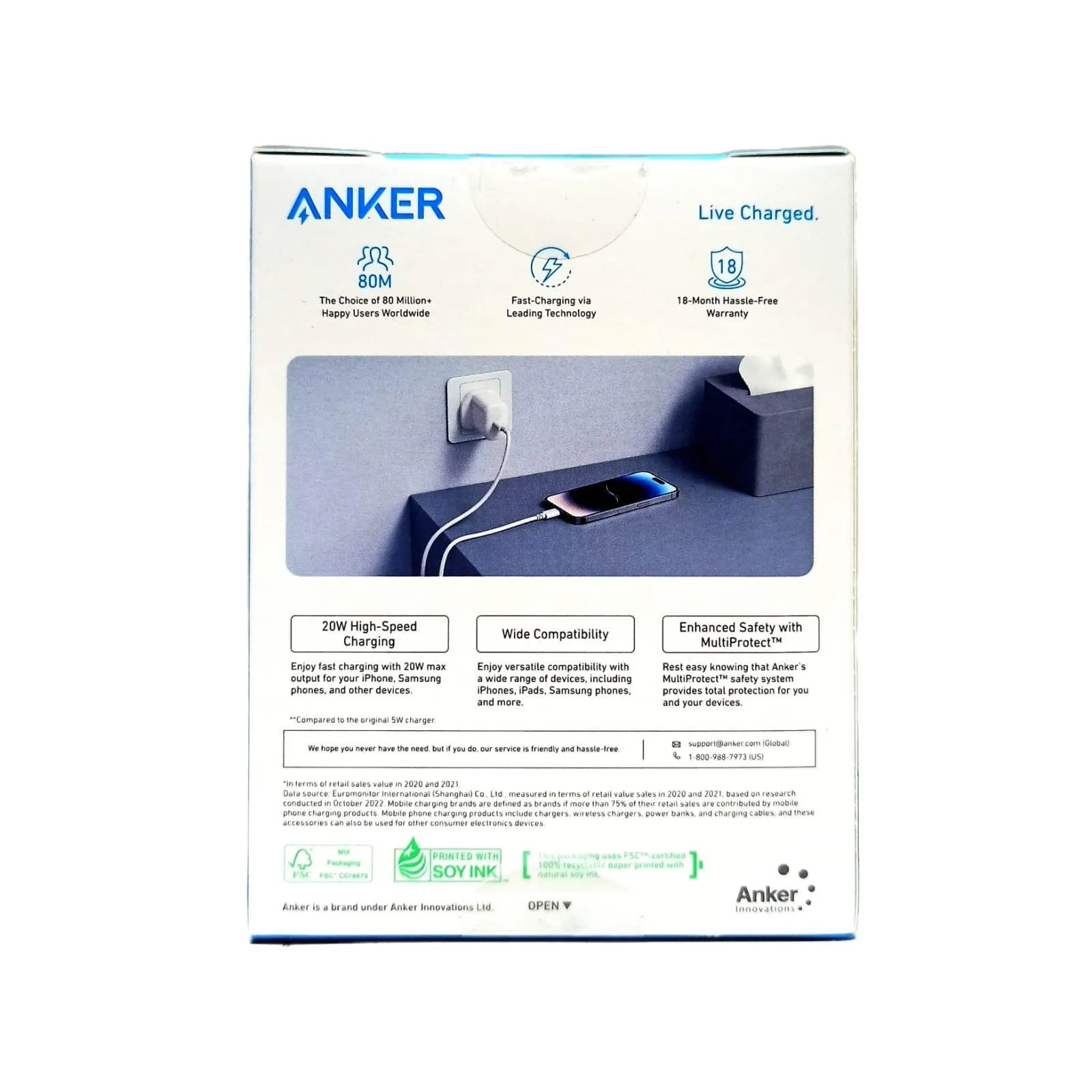 Anker Original 20W High Speed USB-C Charger