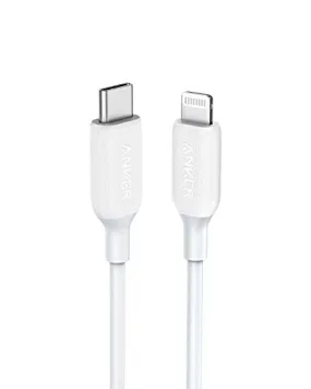 Anker USB C to Lightning Cable (6 ft), Powerline III MFi Certified Fast Charging Lightning Cable for iPhone 11 Pro 11 Pro Max X XS XR Max 8 Airpods Pro, Supports Power Delivery (White)