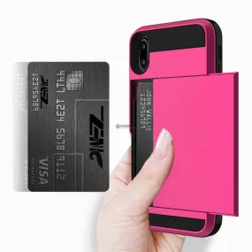 Apple iPhone 8 Credit Card Wallet Phone Case Pink