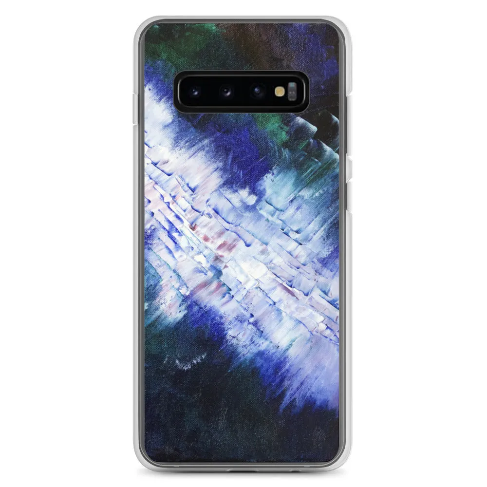 Artsy Samsung PHONE CASE Navy Blue White Abstract