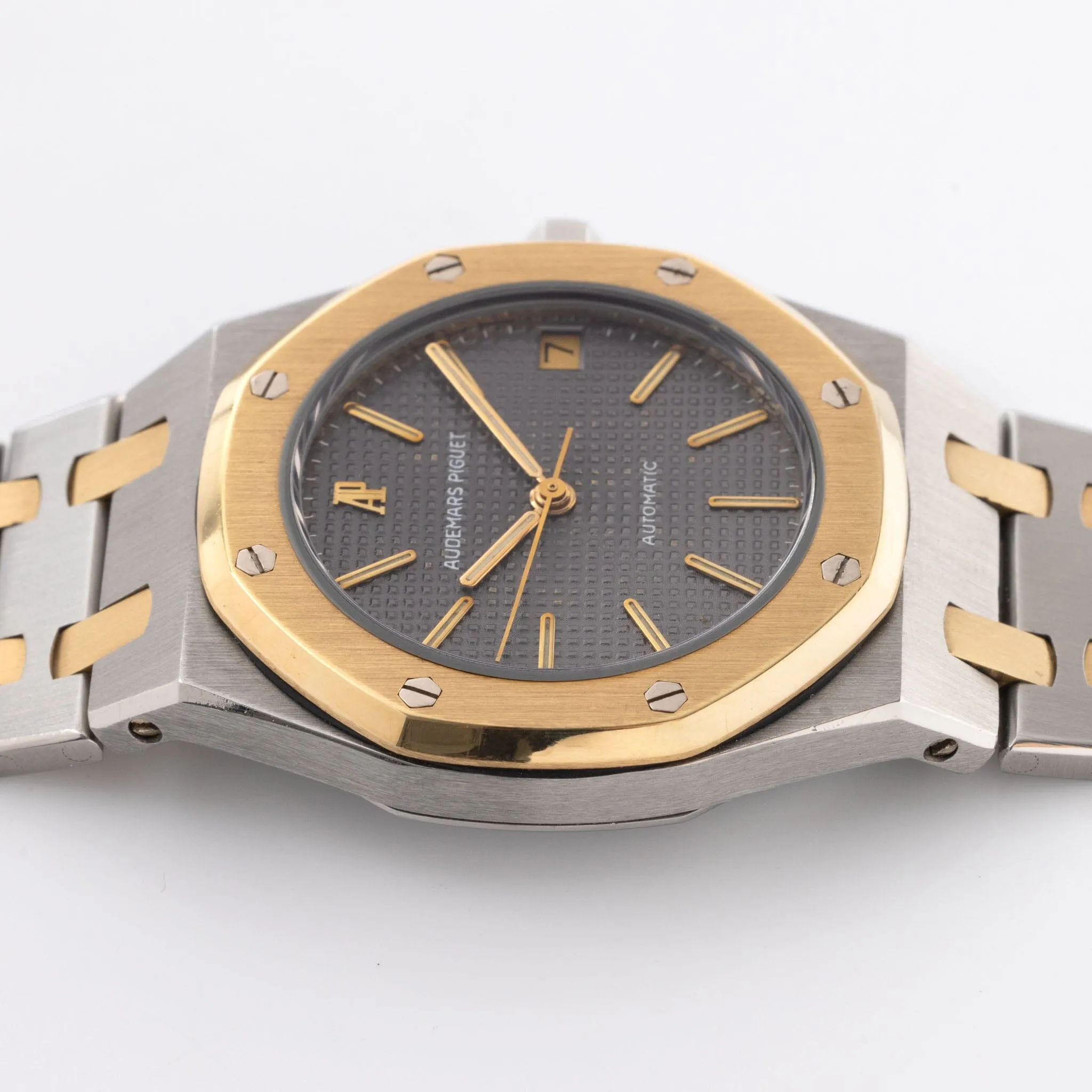 Audemars Piguet Royal Oak Steel and Gold ref 4100SA slate dial with box