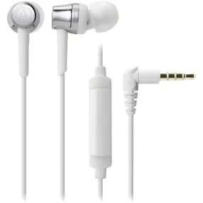 Audio-Technica ATH-CKR30iSSV SonicFuel ATH-CKR30iS In-Ear Headphones with Microphone (Silver)