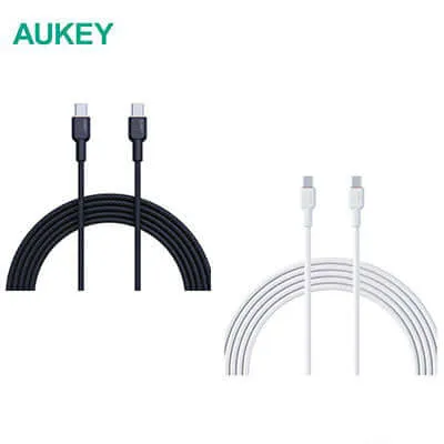 Aukey CB-NCC1 1M Nylon Braided USB C to C Cable