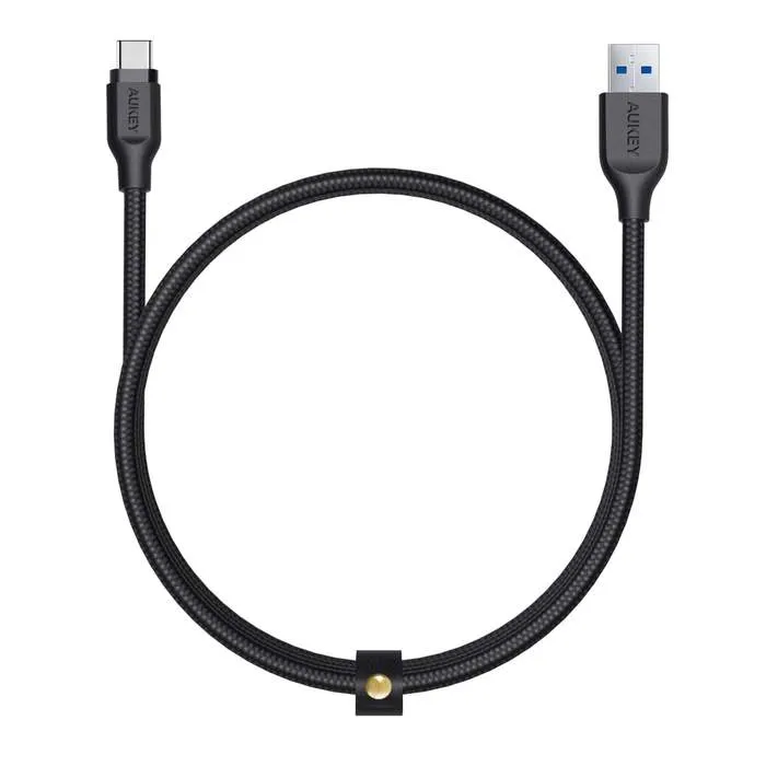 Aukey Nylon Braided Cable USB-C 1.2M Black