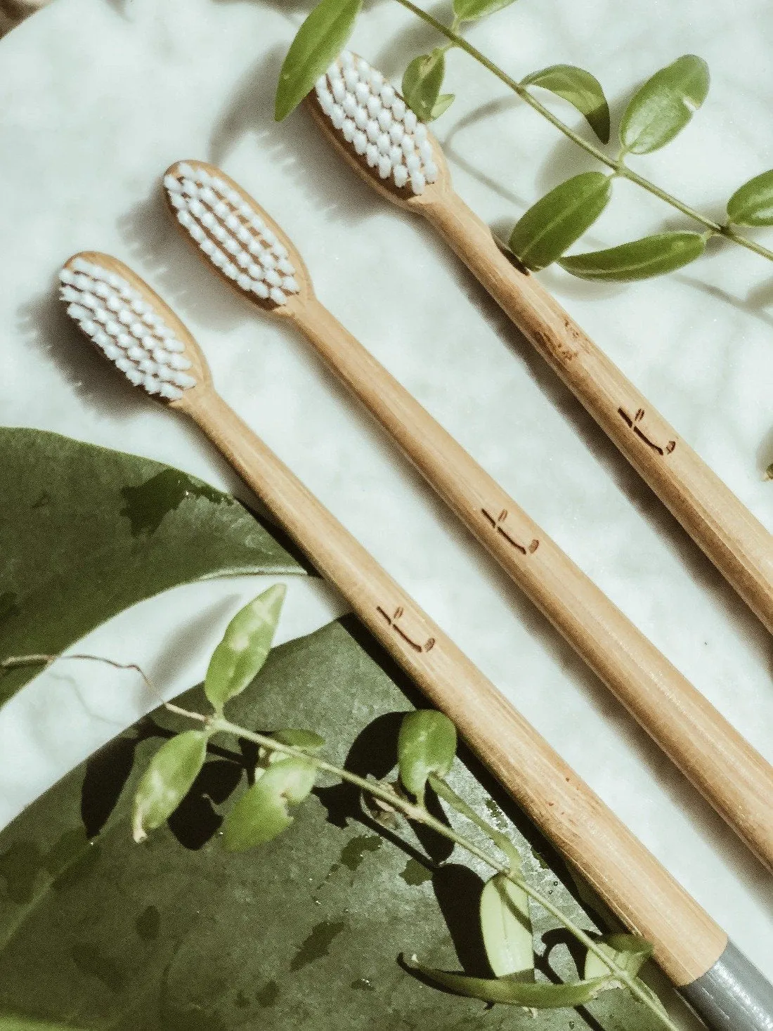 Bamboo Toothbrush - Medium - Cloud White