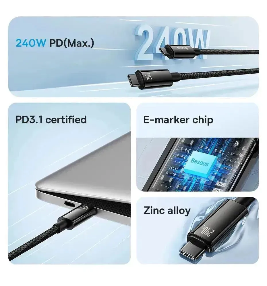 Baseus 240W USB Type-C Data Cable