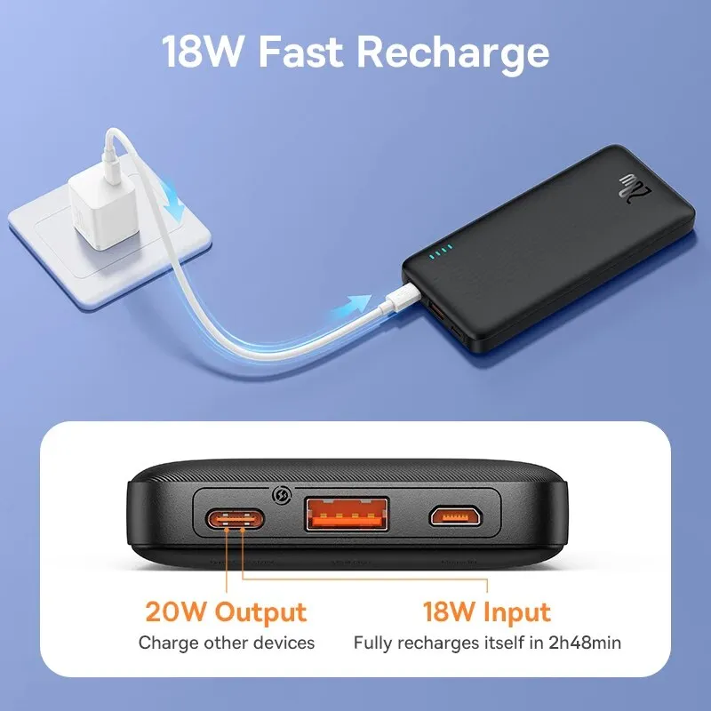 Baseus Airpow 20W 10000mAh / Airpow Lite 15W 10000mAh Fast Charging Powerbank