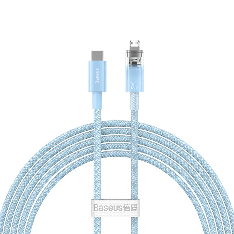 Baseus Explorer Series Fast Charging Cable with Smart Temperature Control Type-C to iP 20W