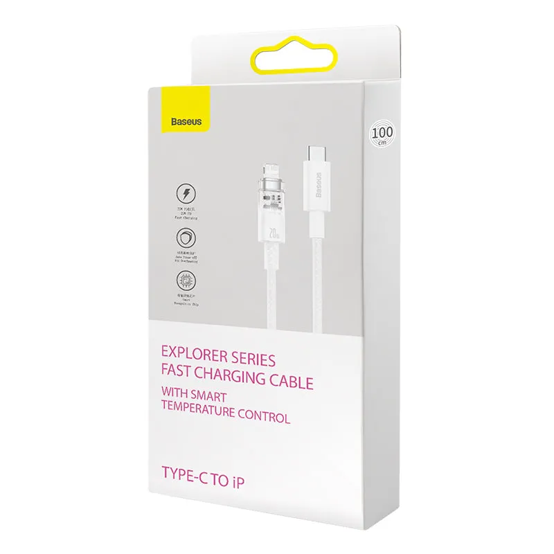 Baseus Explorer Series Fast Charging Cable with Smart Temperature Control Type-C to iP 20W