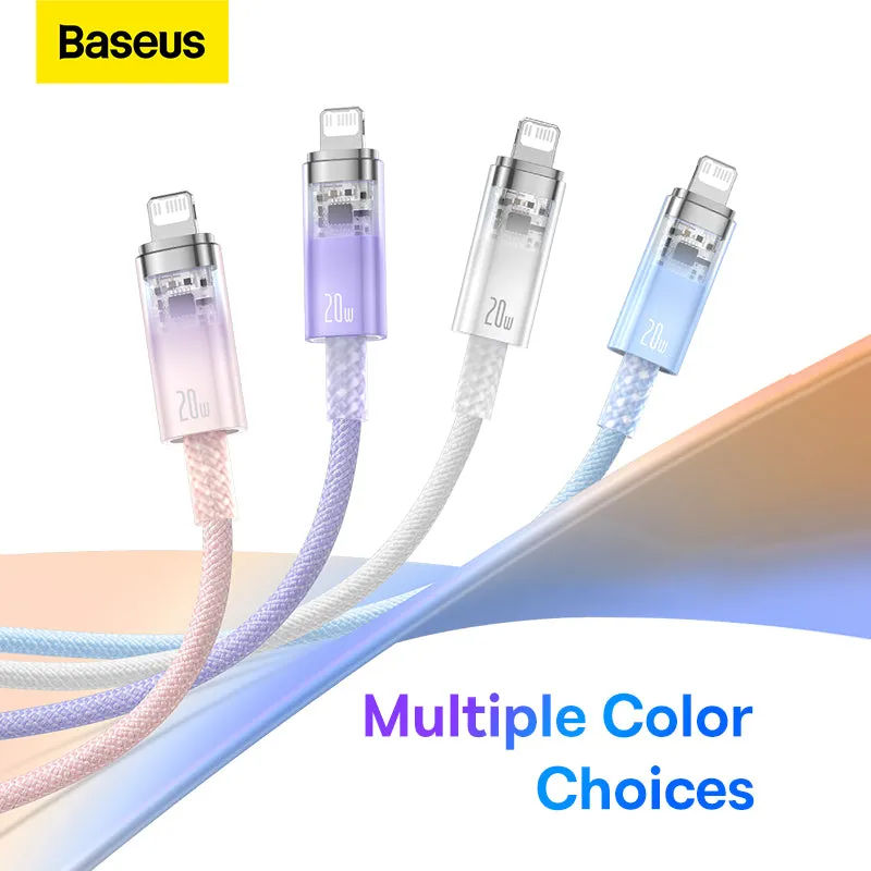 Baseus Explorer Series Fast Charging Cable with Smart Temperature Control Type-C to iP 20W