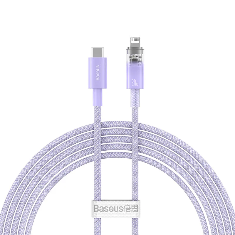 Baseus Explorer Series Fast Charging Cable with Smart Temperature Control Type-C to iP 20W