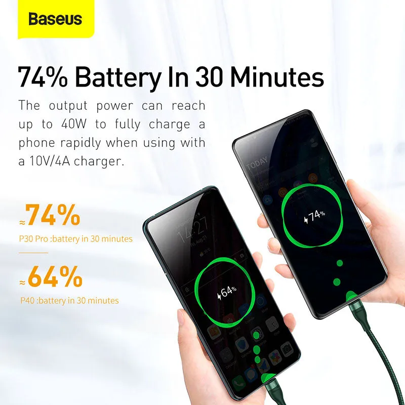 Baseus Flash Series One-for-Three Fast Charging Data Cable USB To M L C 1.2M (CA1T3-G1)