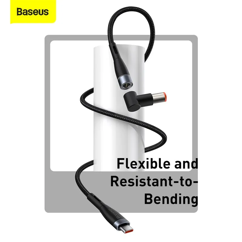 Baseus Zinc Magnetic Series Lenovo Laptop Charging Cable Type C To DC 100W 2M Black SKU-CATXC-Y01