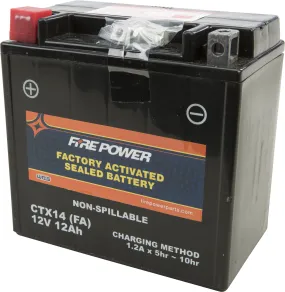 BATTERY CTX14 SEALED FACTORY ACTIVATED